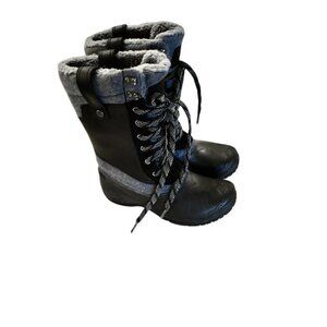 Women's The North Face Shellista III Mid-Boot Black Gray Waterproof Size 6.5